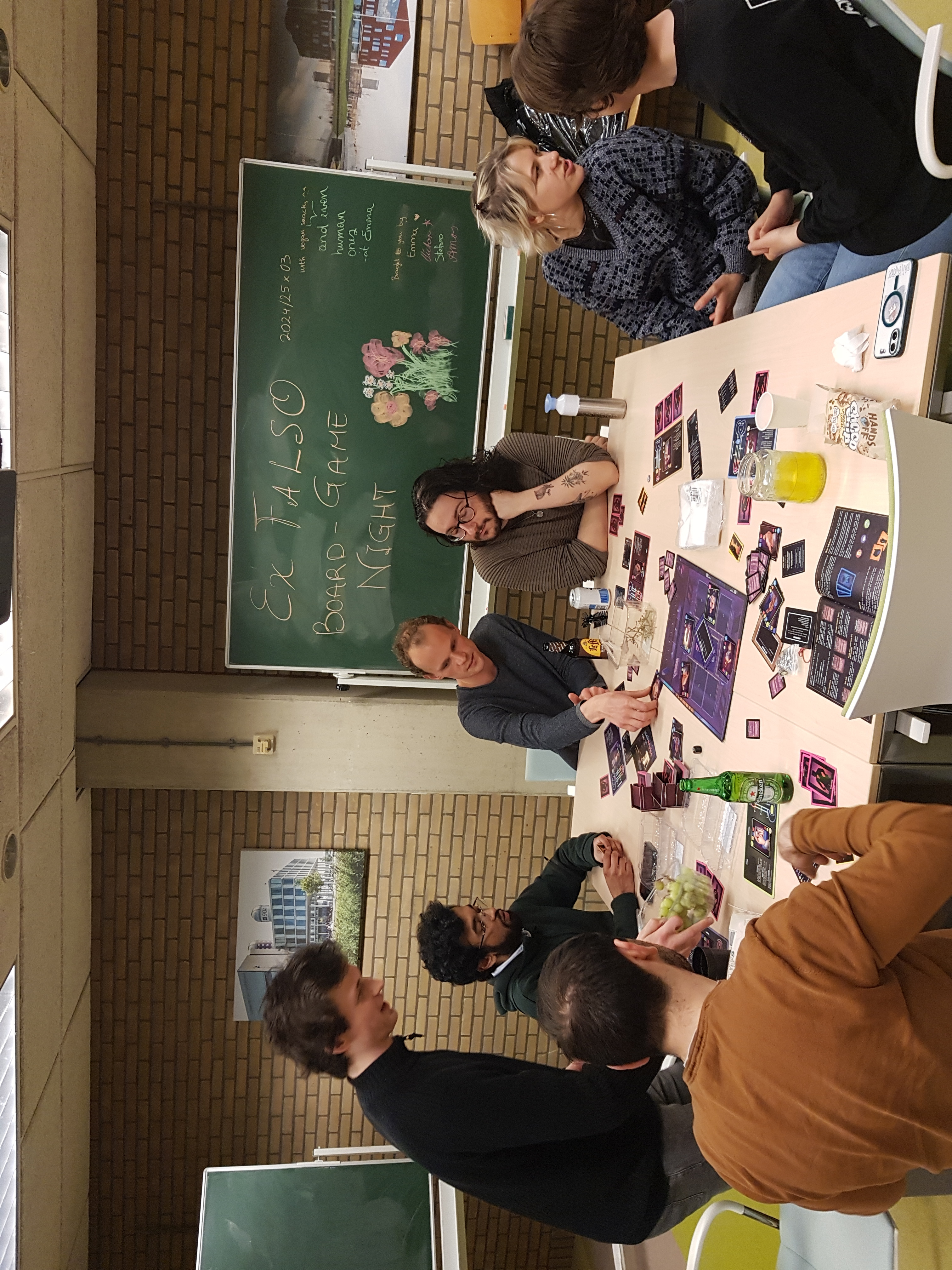 People after playing Gay Sauna (the board game)