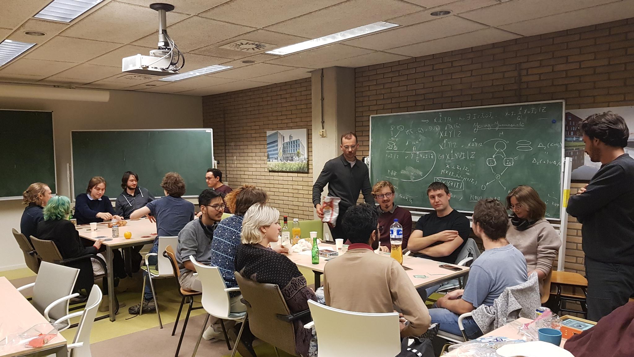 Two ongoing games at different tables. Photo by Stefano Volpe