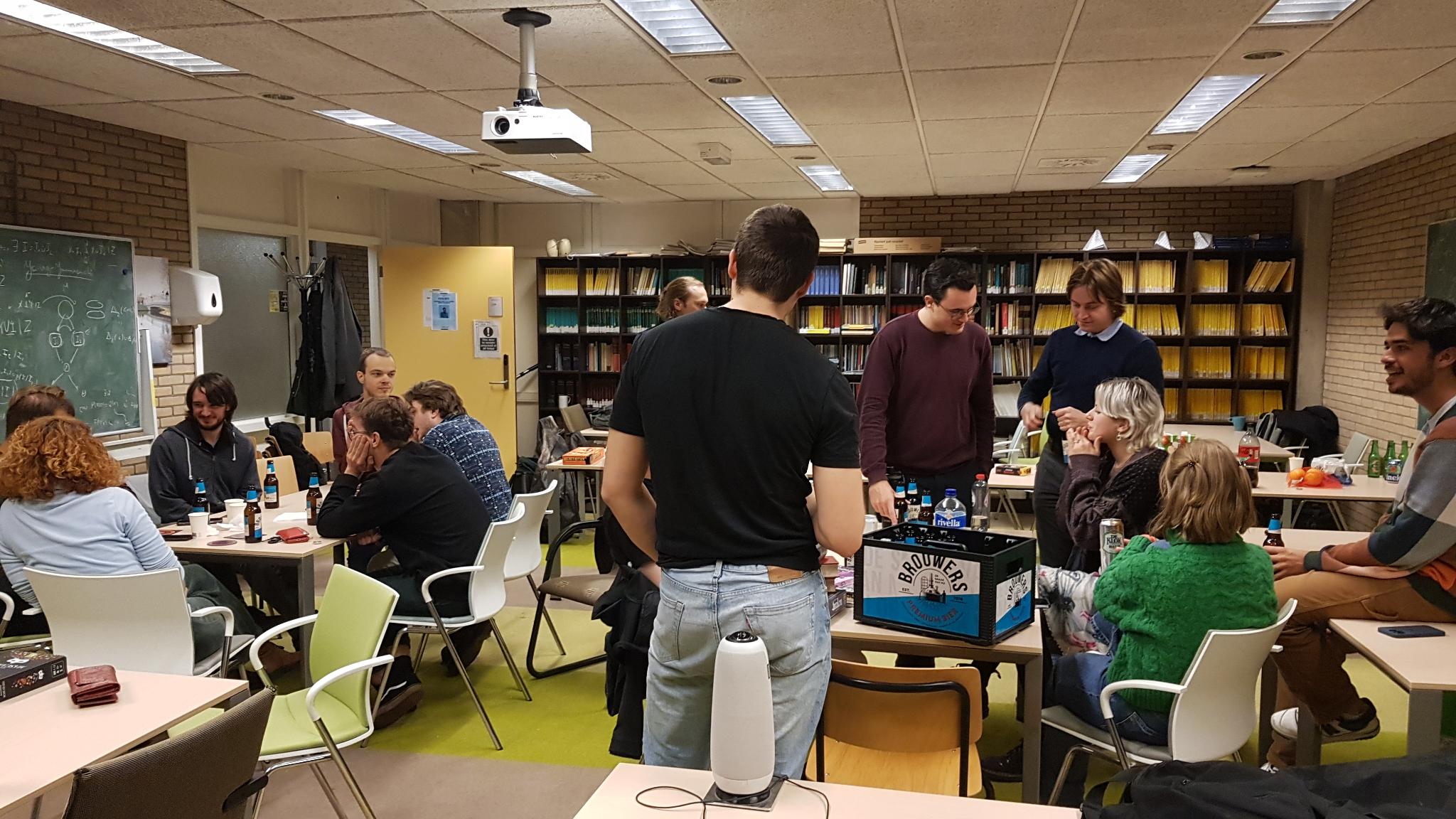 People chatting on a break from games. Photo by Stefano Volpe