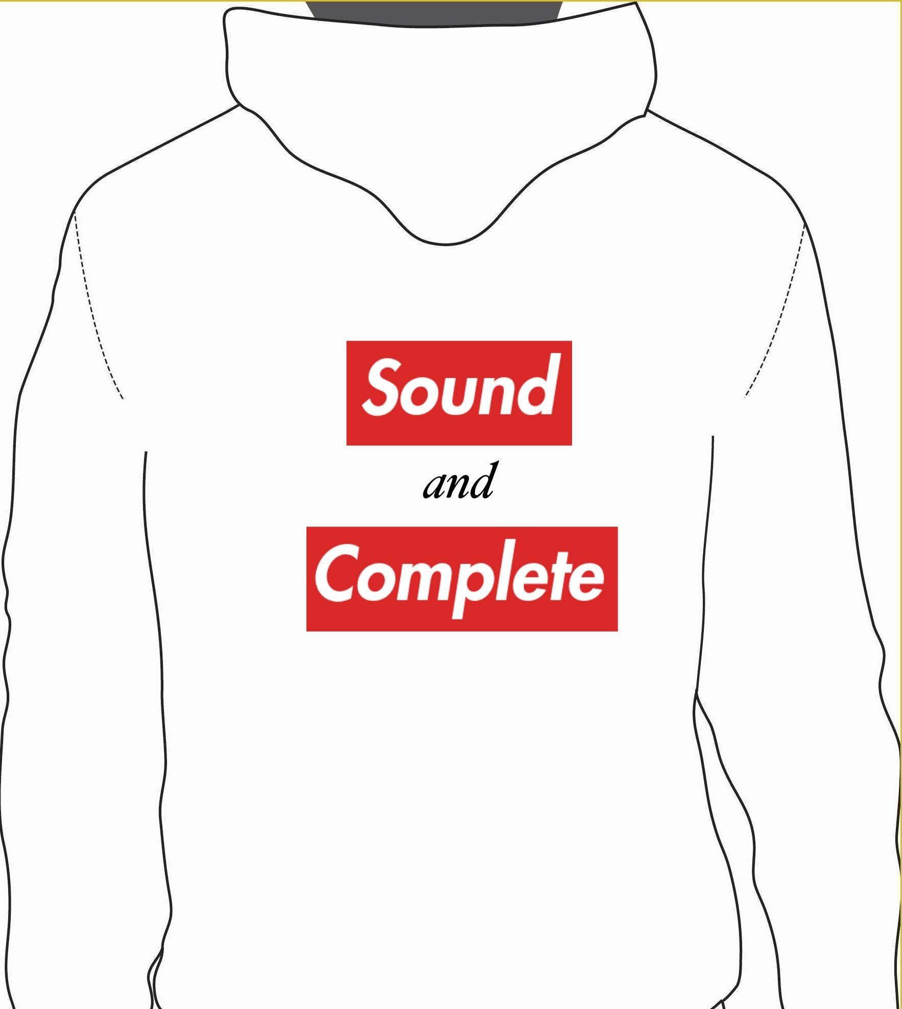 “Sound and Complete” in Supreme font